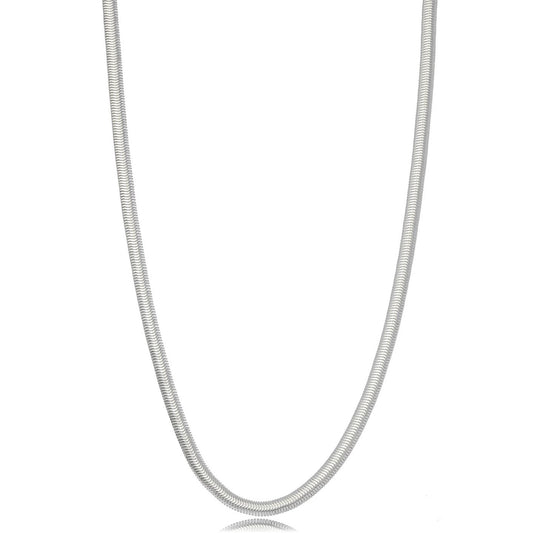 Serene choker necklace- rhodium