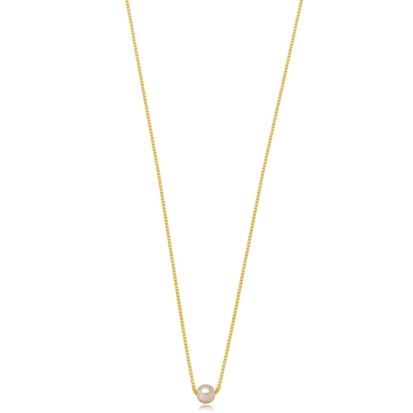 Necklace with pearl pendant