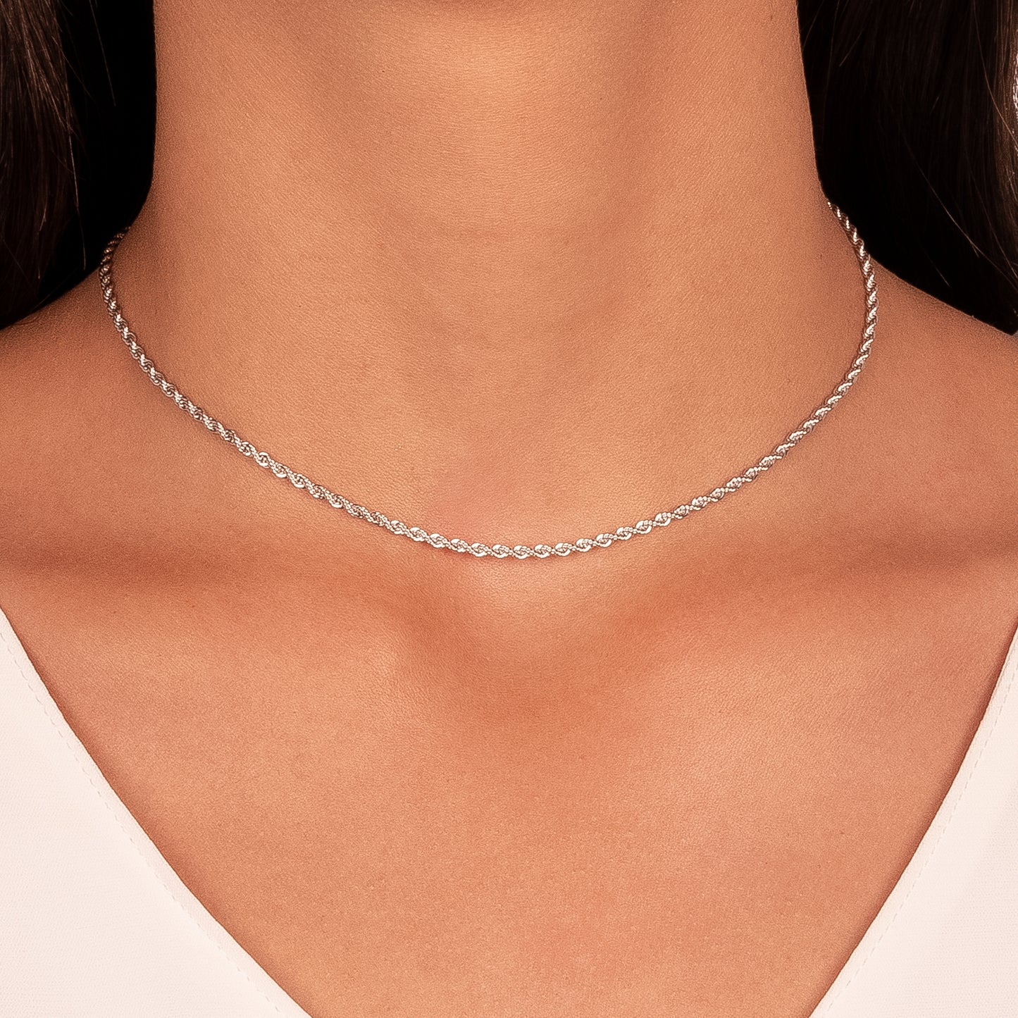 Rope Choker Necklace - 2mm