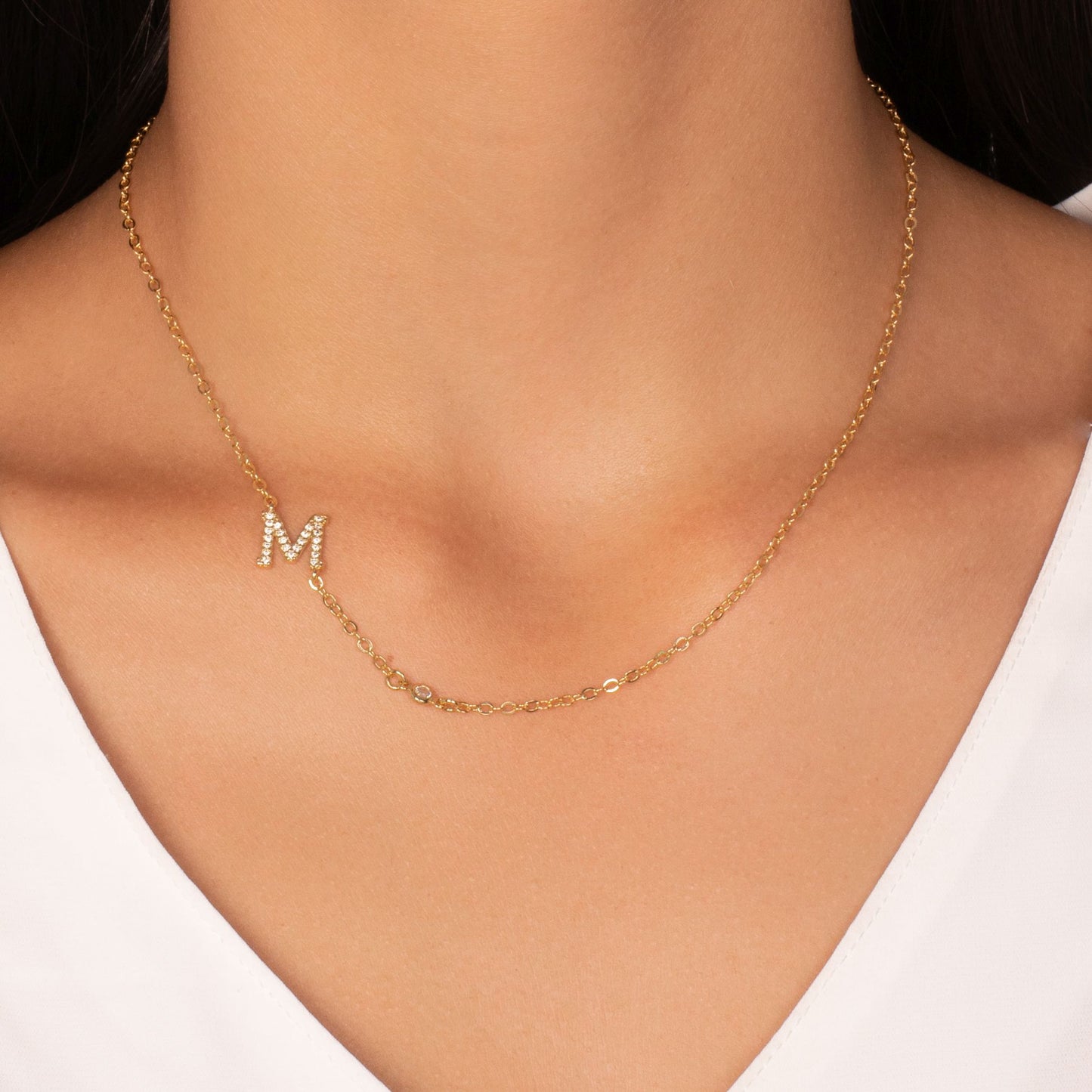 Necklace with first letter of name