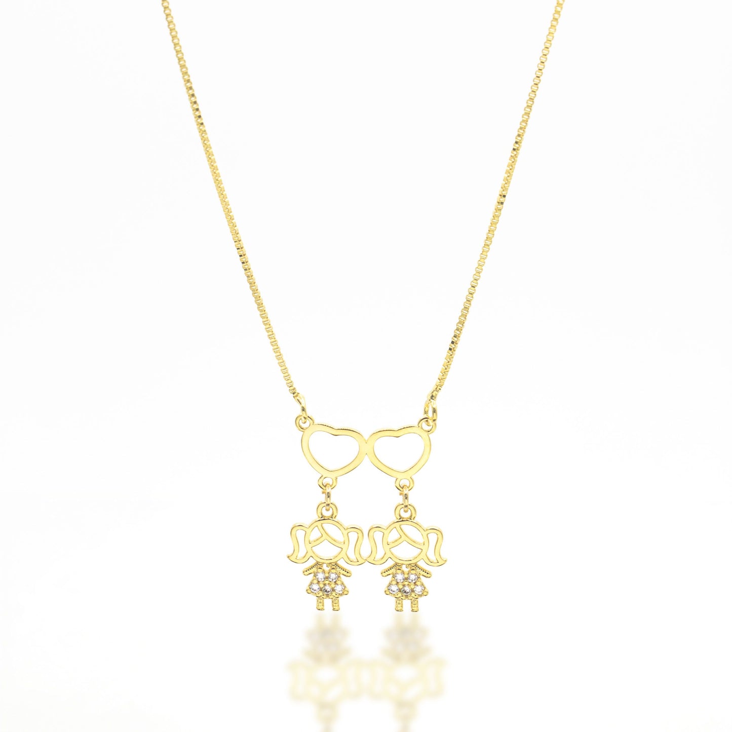 2 girls necklace