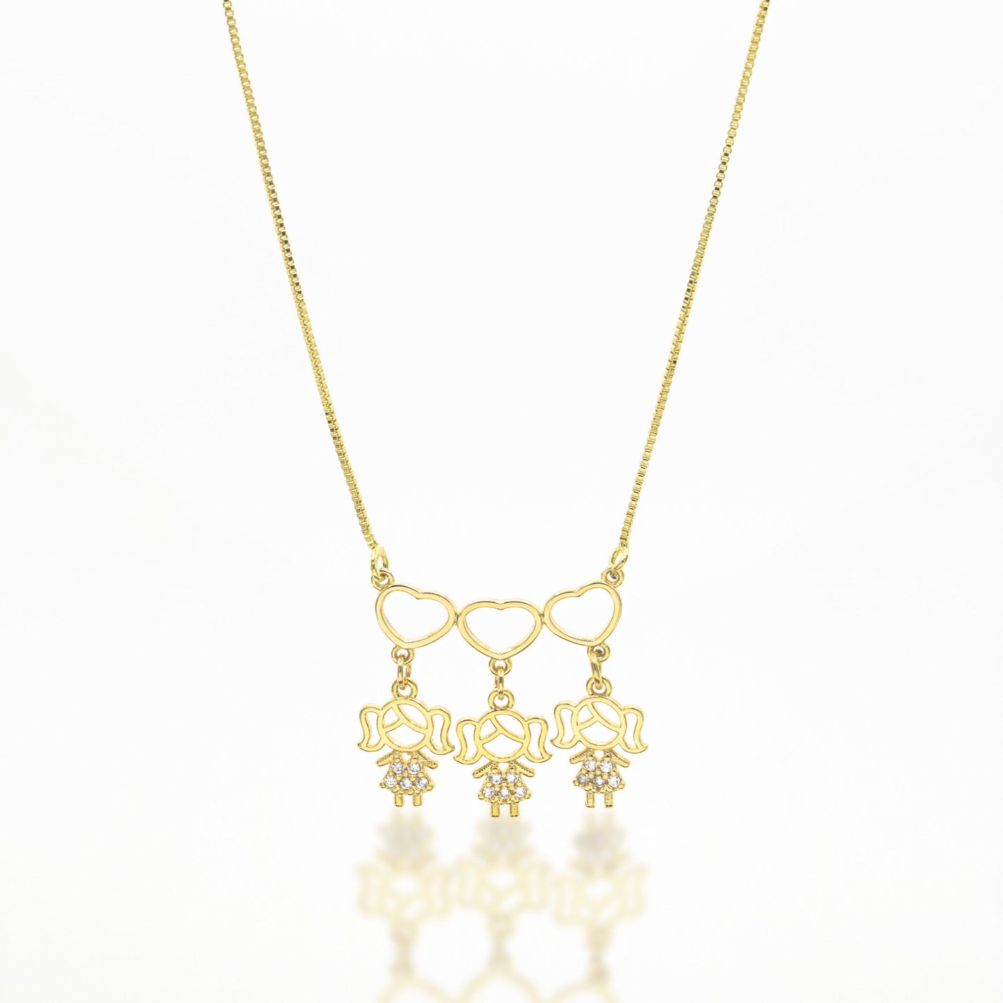 3 girls necklace