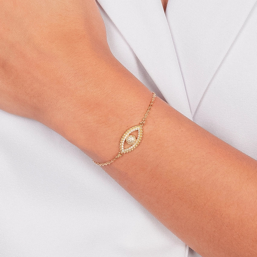 Greek Eye Micro Zirconia Bracelet