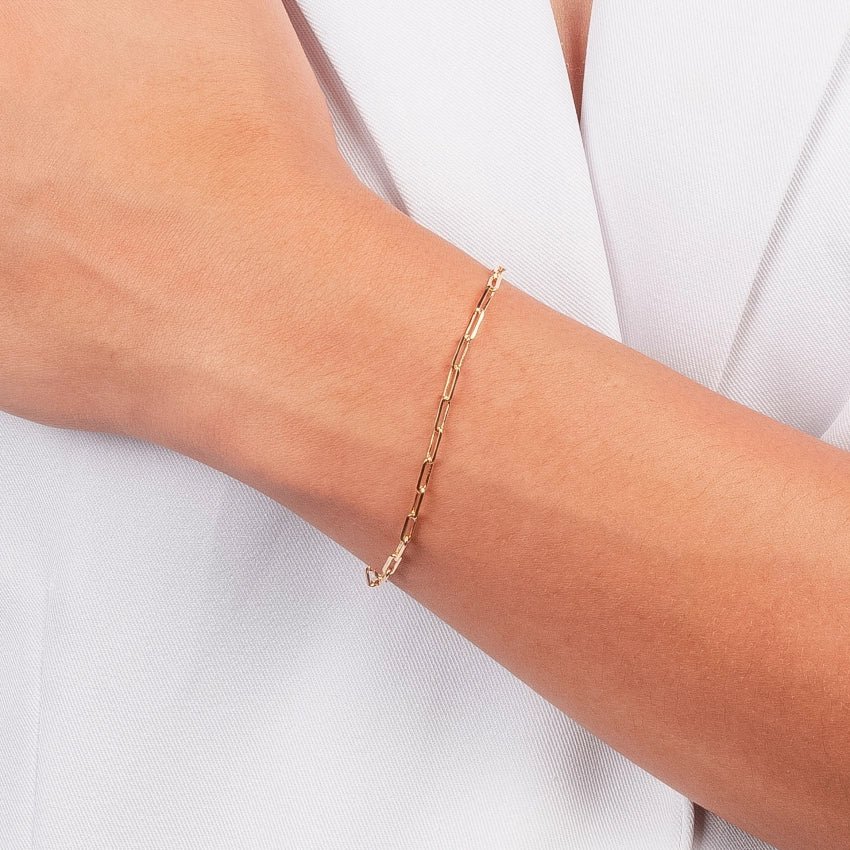 Link chain bracelet - gold