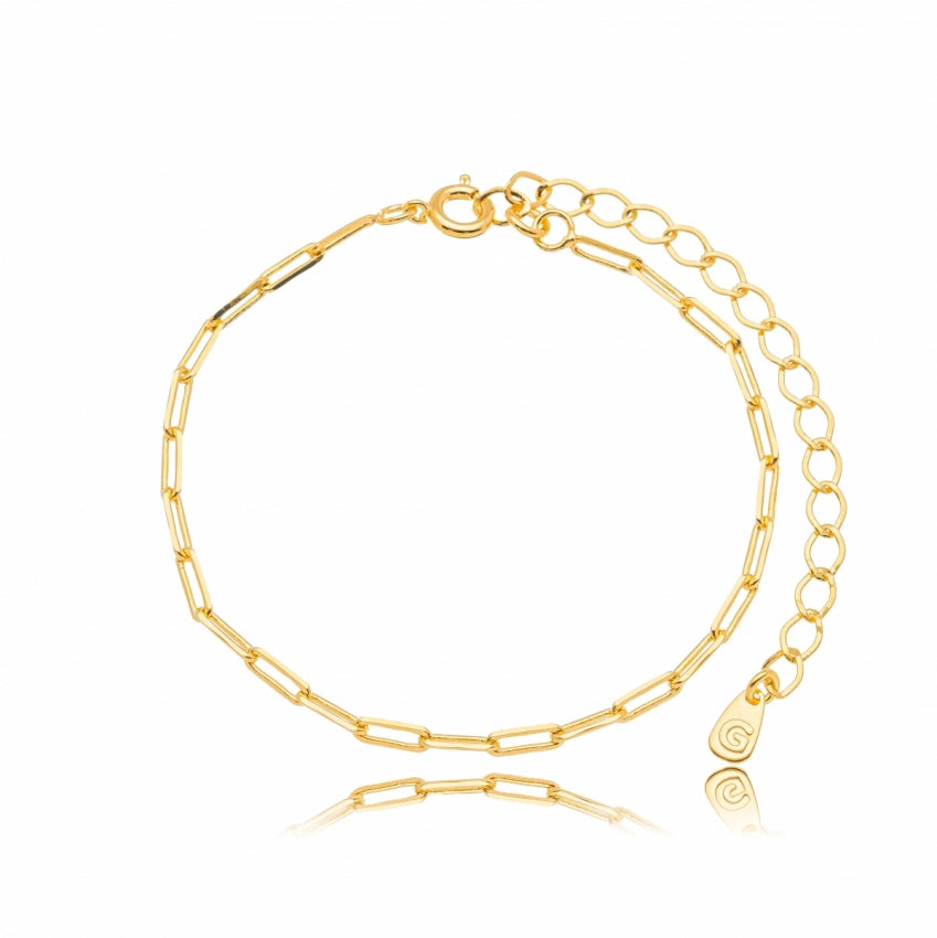 Link fine chain bracelet