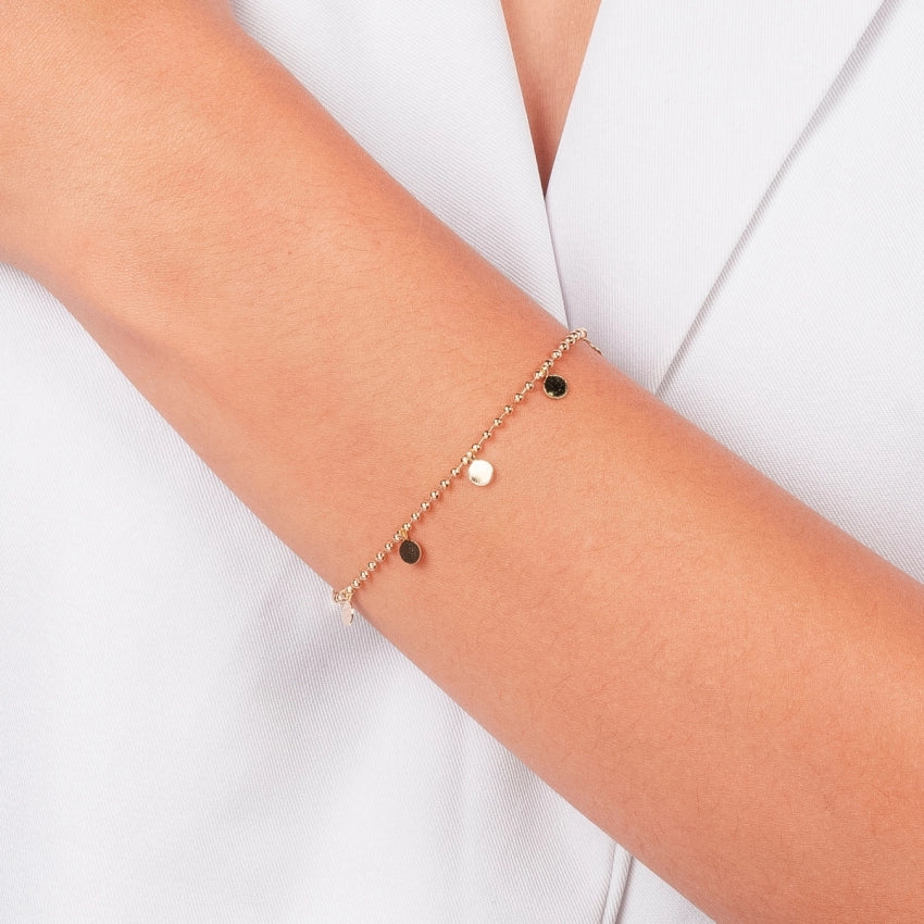 Balls Chain Bracelet With Plates