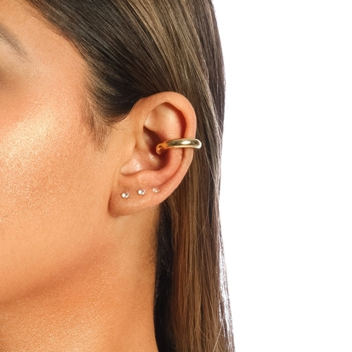 Piercing Fake Flat Tube - double