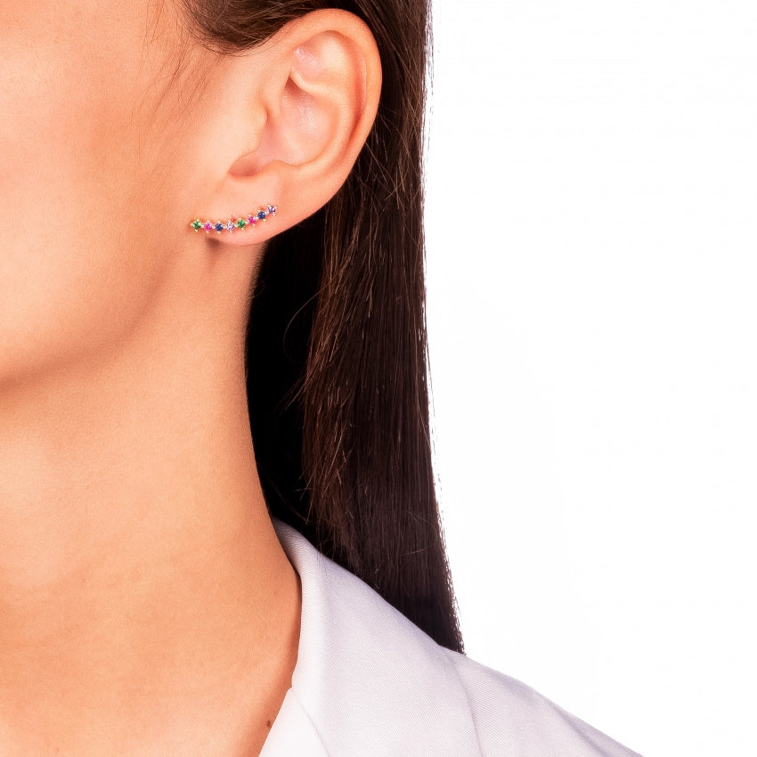 Colored ear cuff