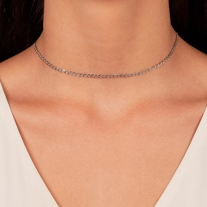 Small Links Choker Necklace