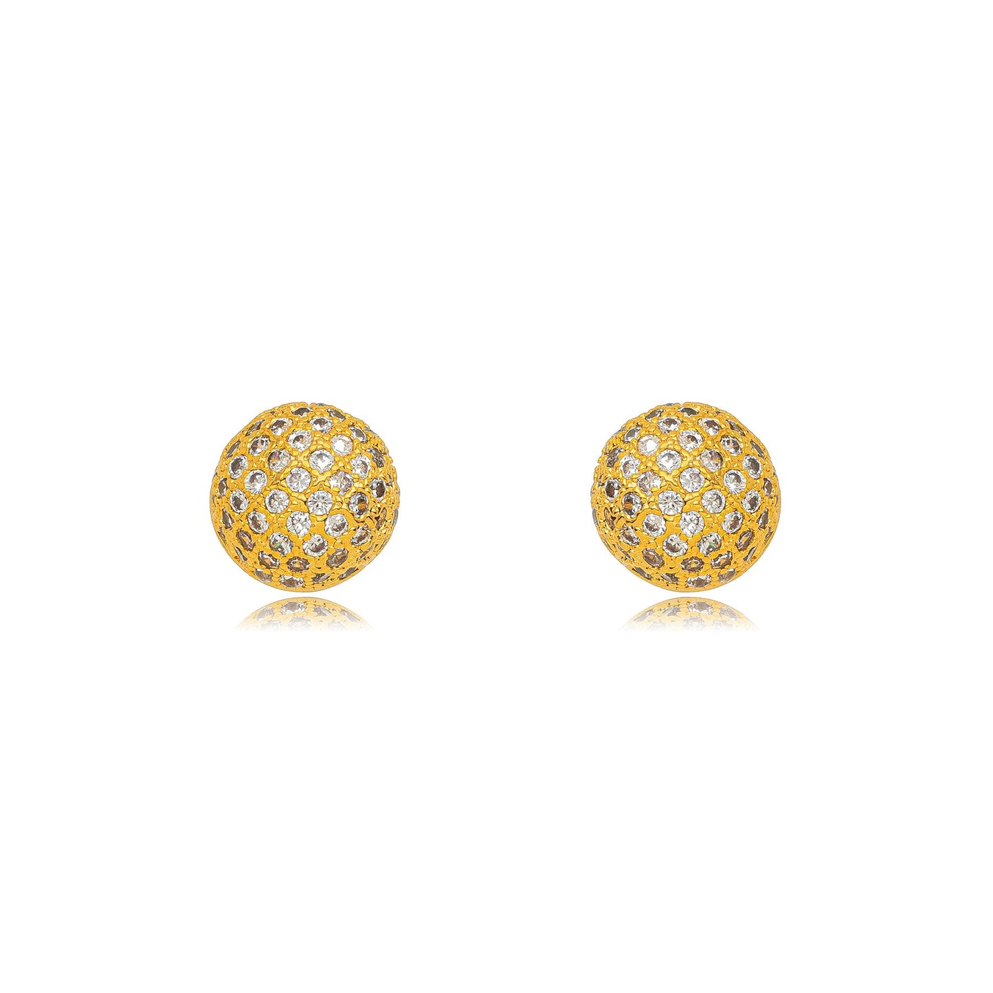 Ball earring - gold