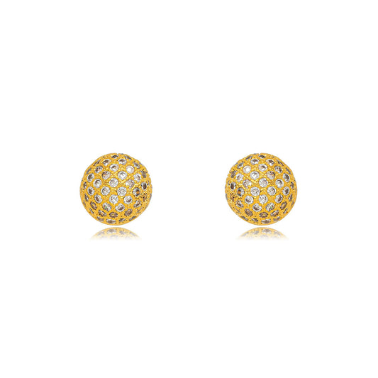 Ball earring - gold