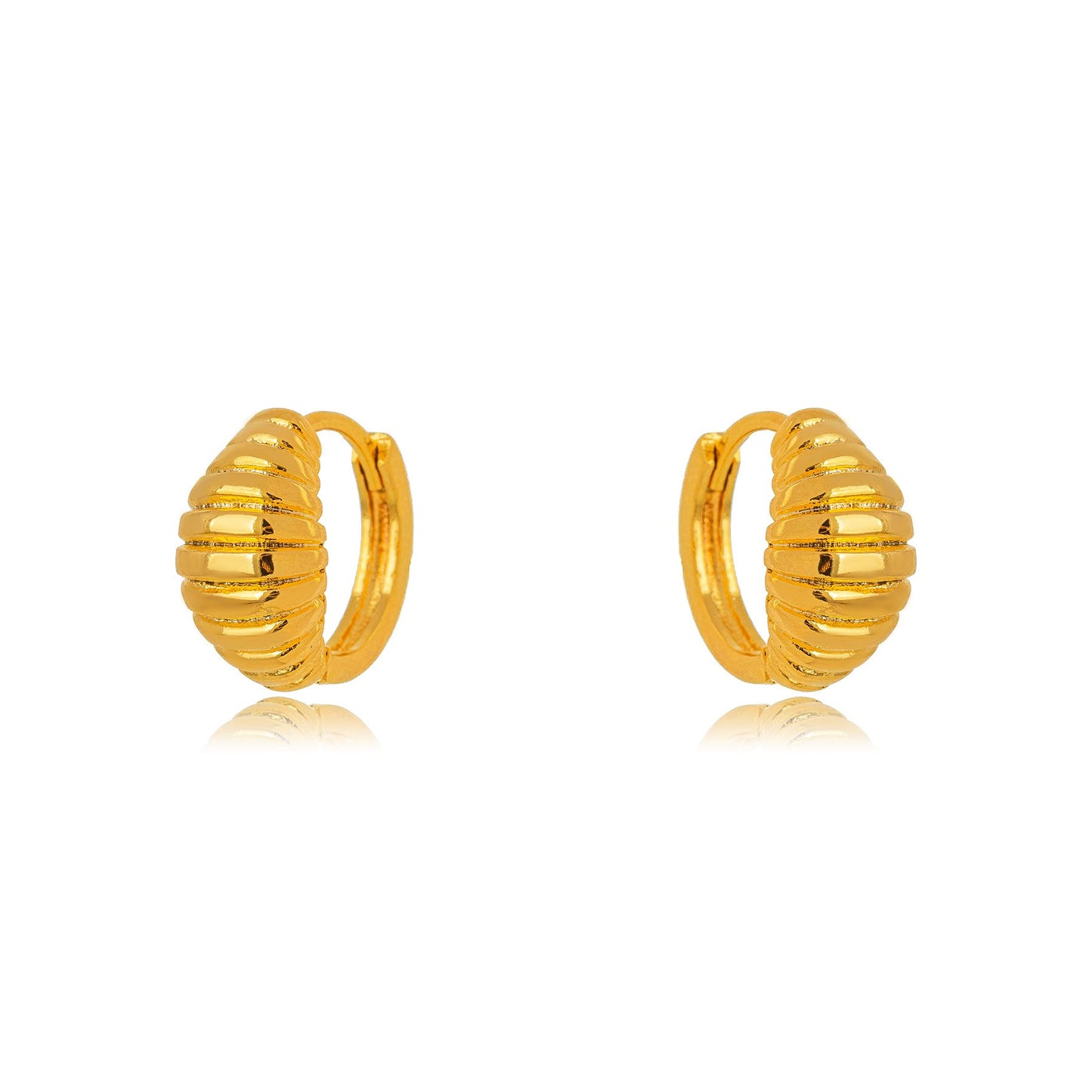 Croissant earring - gold