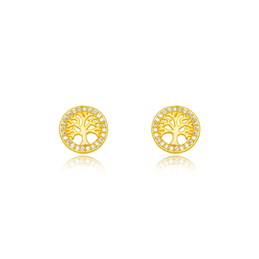 Tree of life earring - gold