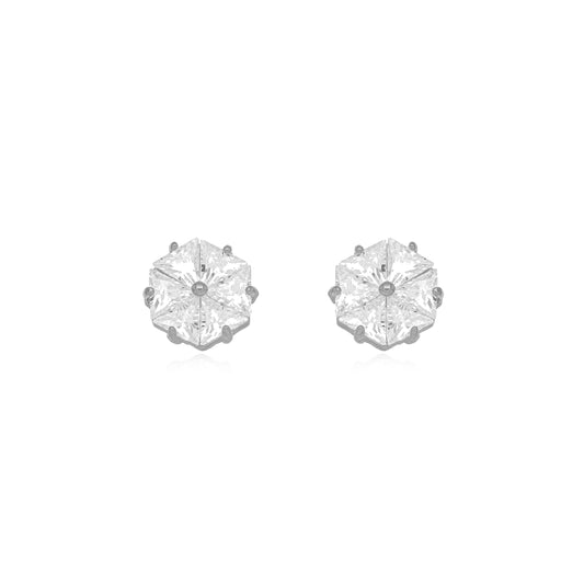 Crystal flower earring