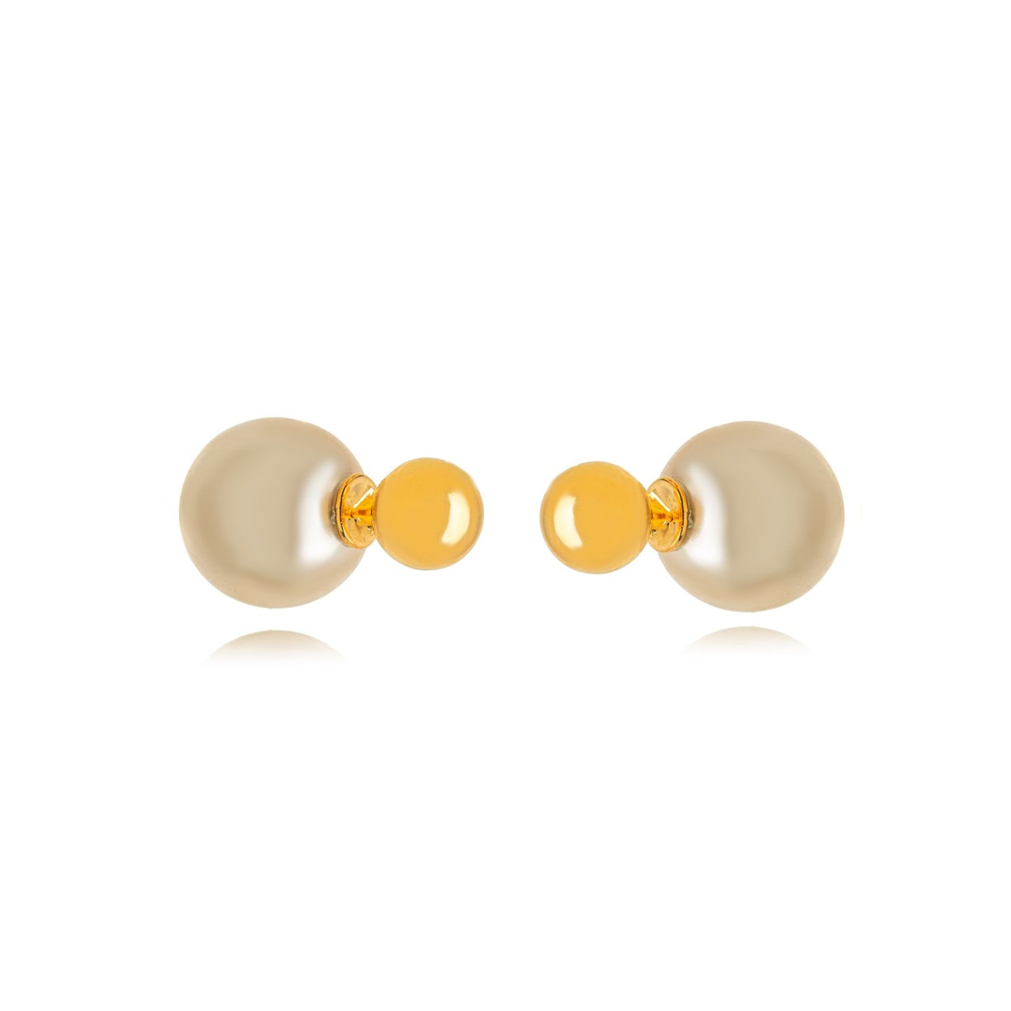 Golden pearl ear jacket