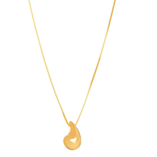 Drop pendant necklace - gold