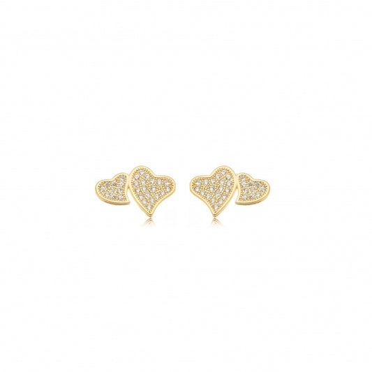 Micro Zirconia Heart Earring