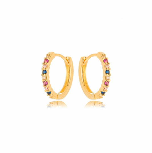 Colored hoop earring