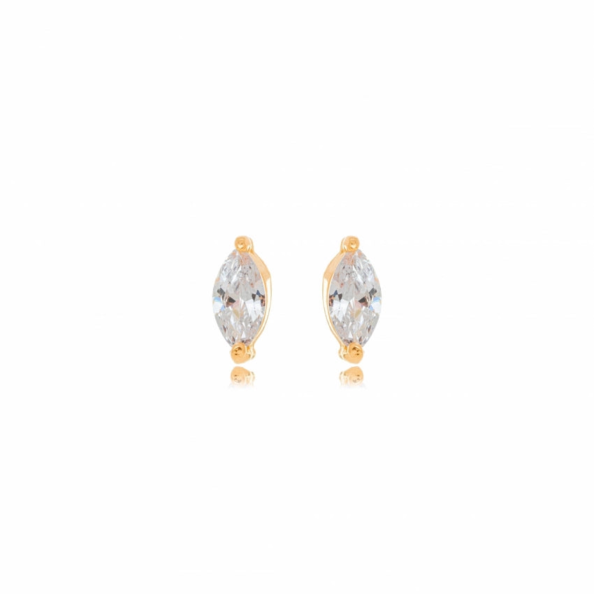 Vick Crystal Earring - Gold